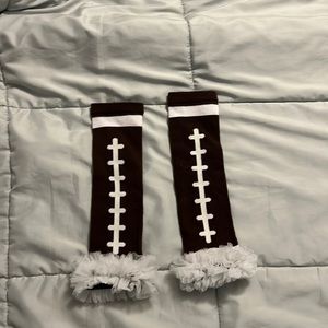 Baby girl football leg warmers